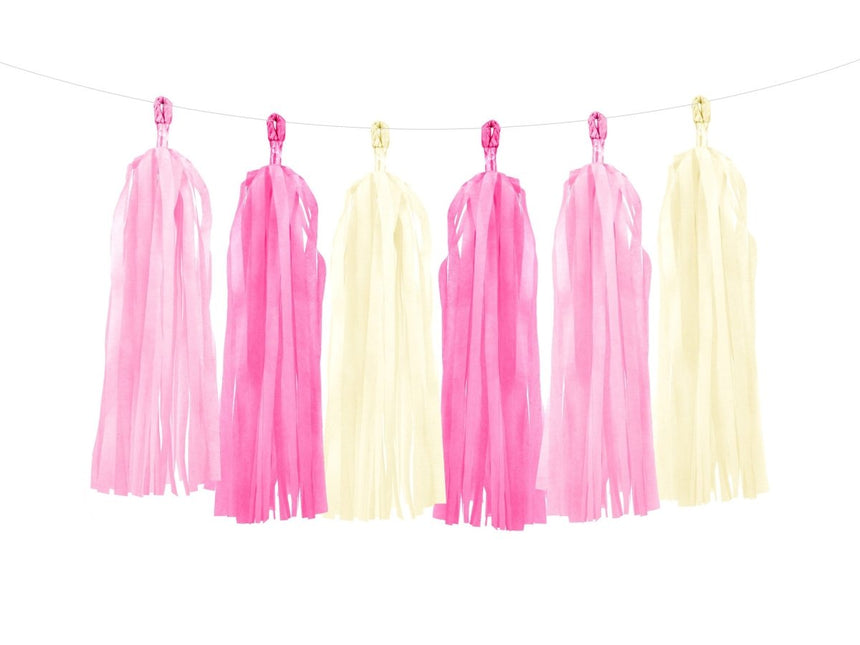 Tassel Slinger Roze 2m van Partydeco koop je bij Partywinkel
