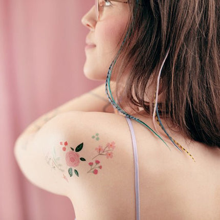 Tattoos Bloemen Mix 19st van Partydeco koop je bij Partywinkel