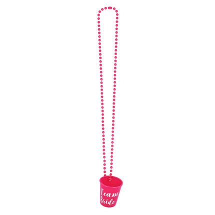 Team Bride Ketting Shotglaasje van Boland koop je bij Partywinkel