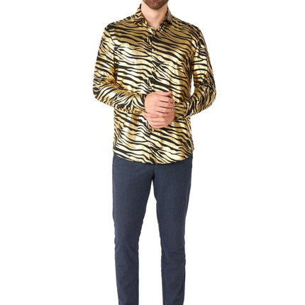 Tijger Goud Overhemd Heren OppoSuits van OppoSuits koop je bij Partywinkel