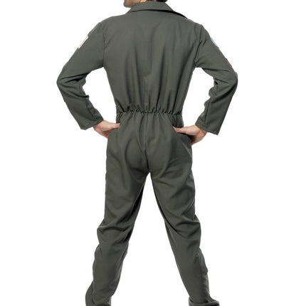 Top Gun Kostuum, Groen van Smiffys koop je bij Partywinkel