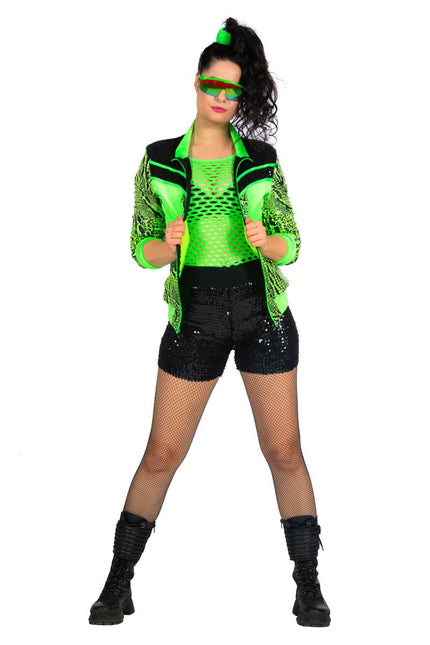 Trainingsjas Fout Dames Groen van Wilbers & Wilbers koop je bij Partywinkel