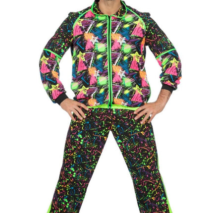 Trainingspak Jaren 80 Neon van Wilbers & Wilbers koop je bij Partywinkel