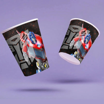 Transformers Bekers 250ml 8st van VDV Benefit koop je bij Partywinkel