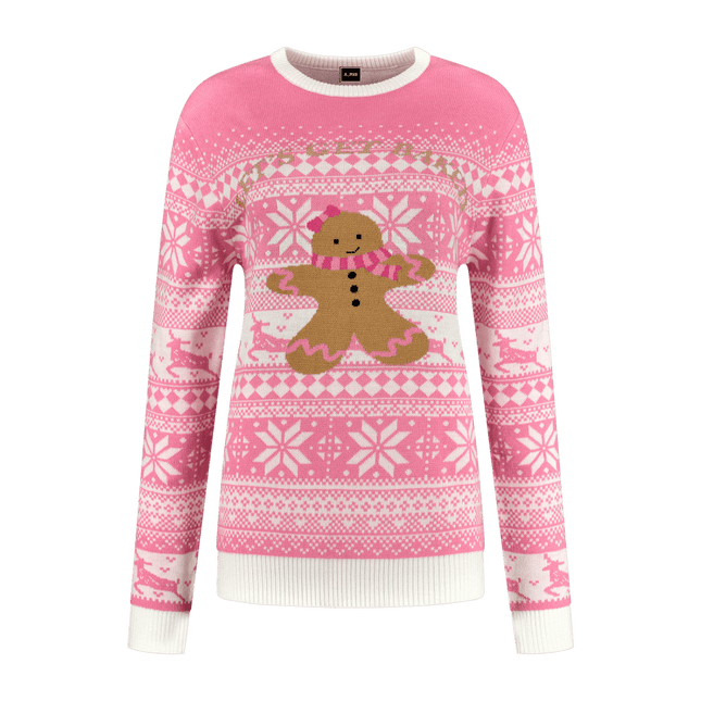 Trui Pink Gingerbread Dames van Haus Huberts koop je bij Partywinkel