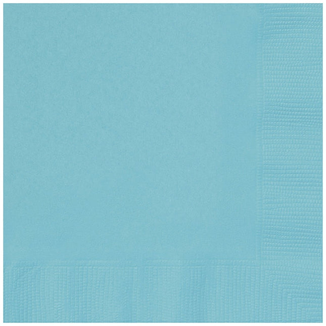Turquoise Servetten 2 Laags 33cm 20st van Unique koop je bij Partywinkel