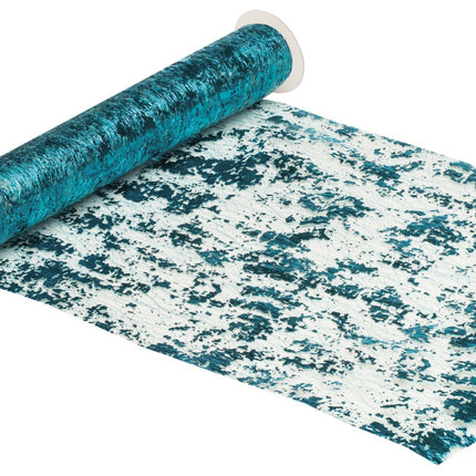 Chemin de table turquoise Shiny 5m