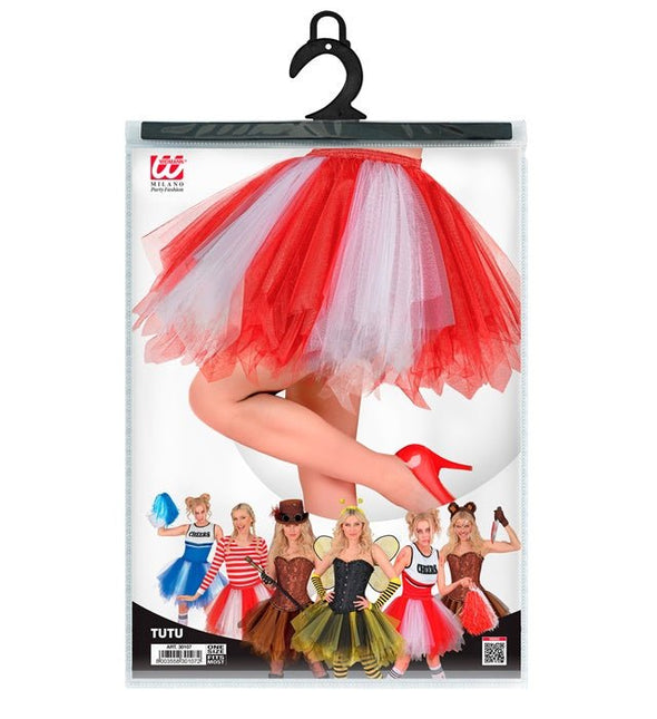 Tutu Rood/Wit van Widmann koop je bij Partywinkel