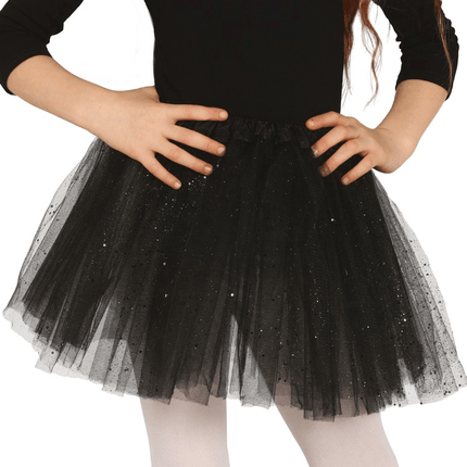 Tutu Zwart Kind 31cm van Fiestas Guirca koop je bij Partywinkel