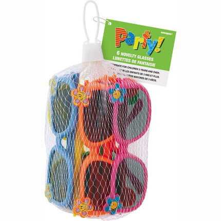 Uitdeelcadeautjes Feestbrillen 22cm 6st van Unique koop je bij Partywinkel