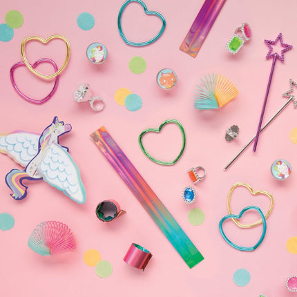 Uitdeelcadeautjes Trapveren Regenboog 4cm 8st van Unique koop je bij Partywinkel
