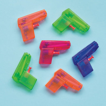 Uitdeelcadeautjes Waterpistooltjes 8cm 8st van Unique koop je bij Partywinkel