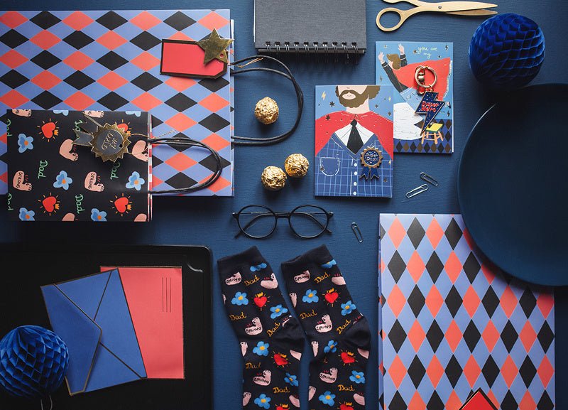 Uitdeeltasjes 1 Dad 18cm van Partydeco koop je bij Partywinkel