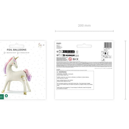 Unicorn Ballon 95cm van Partydeco koop je bij Partywinkel