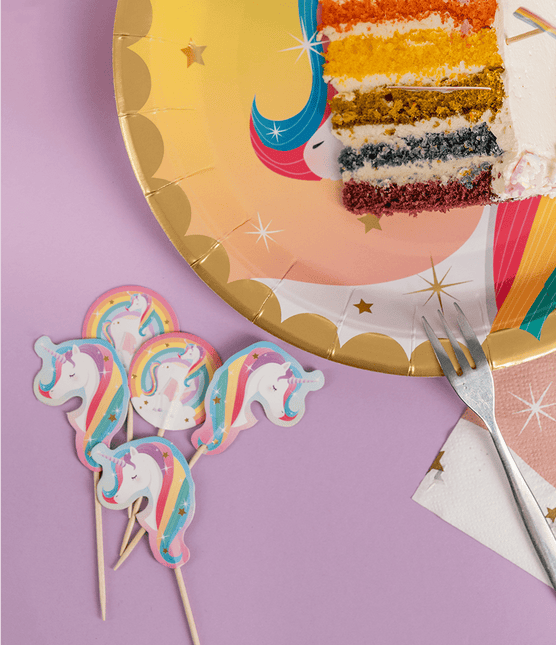 Unicorn Cocktailprikkers van Paper Dreams koop je bij Partywinkel
