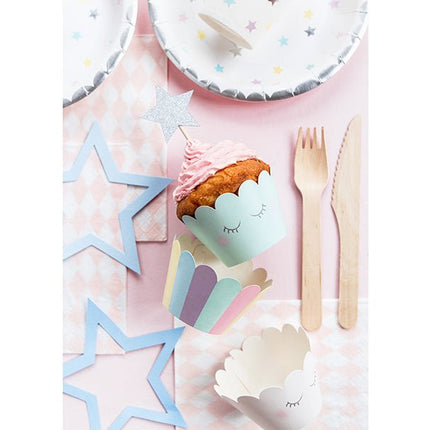 Unicorn Cupcake Vormpjes 6st van Partydeco koop je bij Partywinkel