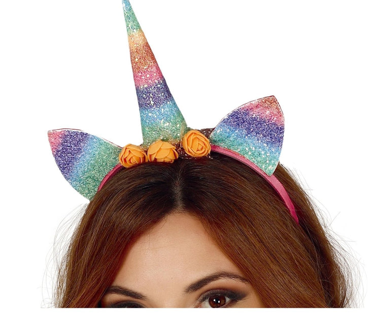 Unicorn Haarband Gekleurd van Fiestas Guirca koop je bij Partywinkel