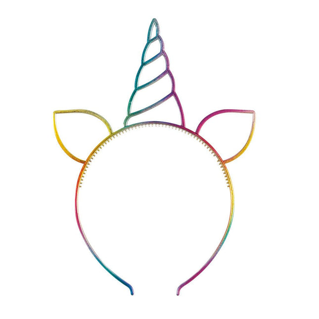 Unicorn Haarband Regenboog van Unique koop je bij Partywinkel