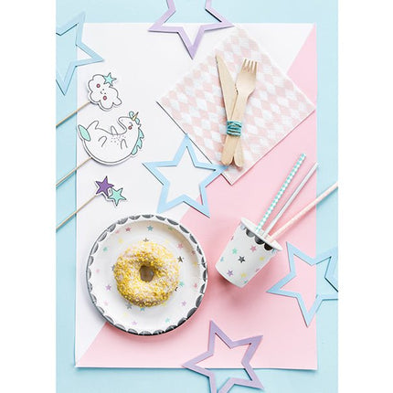 Unicorn Taart Topper Set 5 delig van Partydeco koop je bij Partywinkel