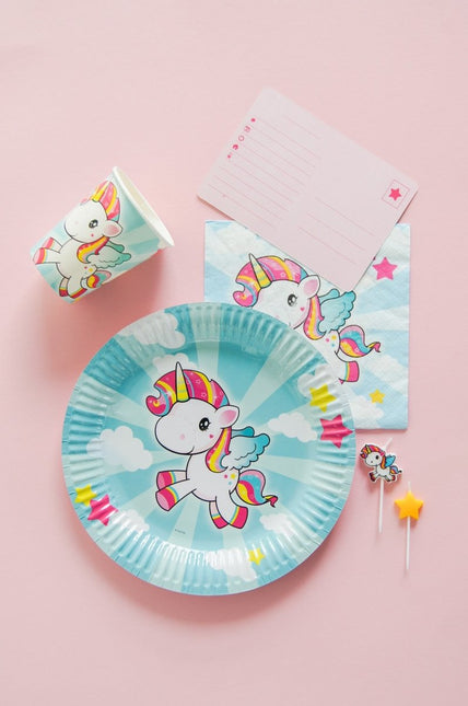 Unicorn Uitnodigingen 6st van Folat koop je bij Partywinkel