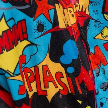 Combinaison de ski des années 80 avec lunettes Comic - Unisexe