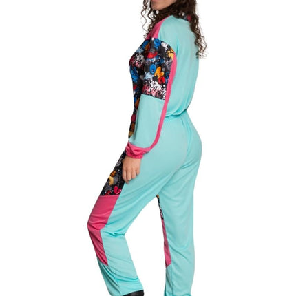 Combinaison de ski des années 80 avec lunettes Funky - Unisexe