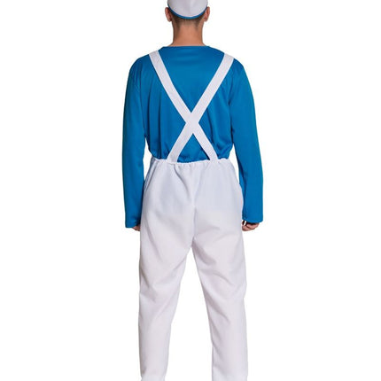 Costume des Schtroumpfs Bleu Blanc Hommes