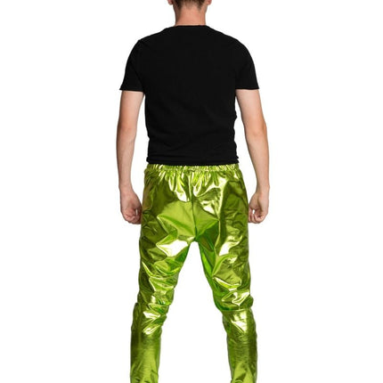 Pantalon Disco Vert Métallique