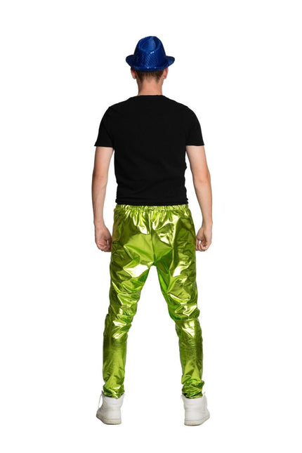 Pantalon Disco Vert Métallique