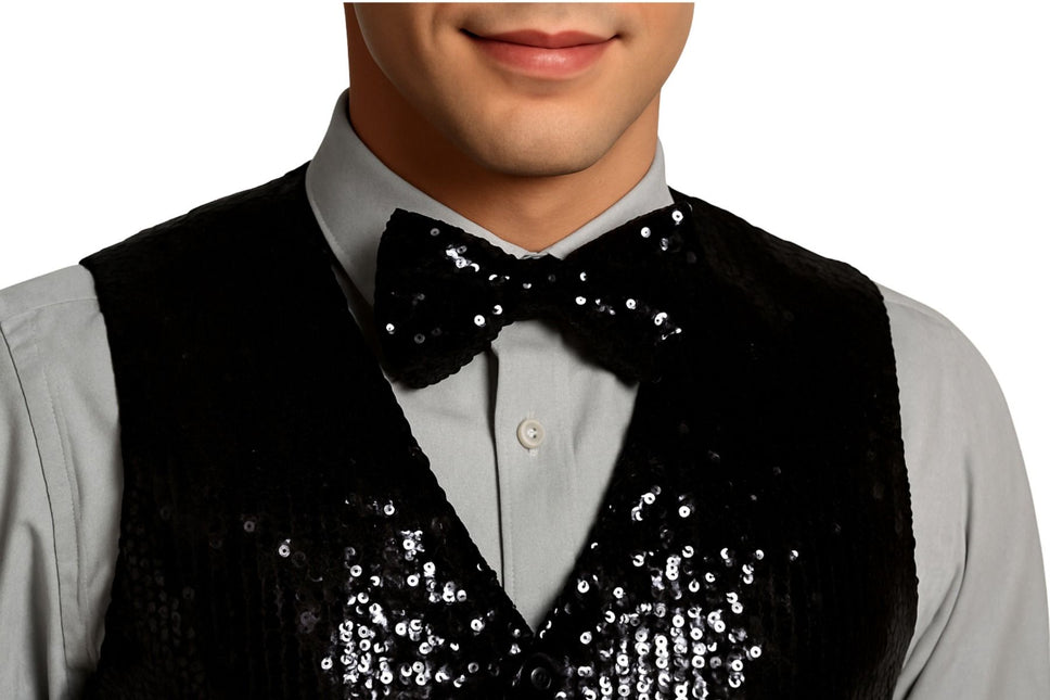 Gilet + nœud papillon Noir