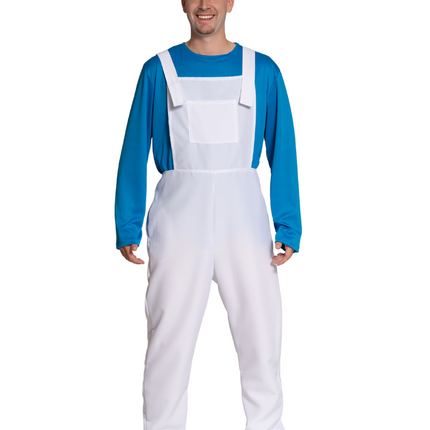 Costume des Schtroumpfs Bleu Blanc Hommes