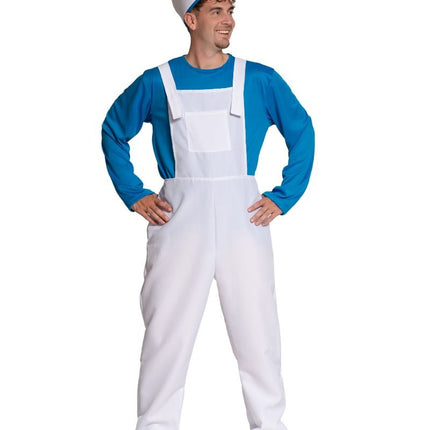 Costume des Schtroumpfs Bleu Blanc Hommes