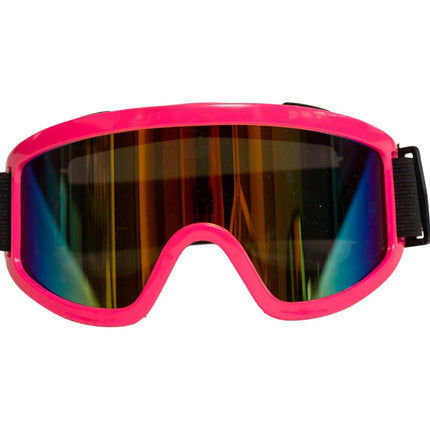 Lunettes de ski rose fluo