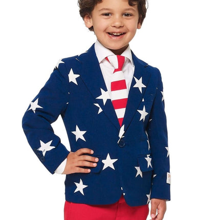 USA Stars Stripes Pak Jongen OppoSuits van OppoSuits koop je bij Partywinkel