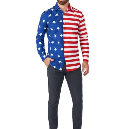 USA Vlag Overhemd Heren Suitmeister van Suitmeister koop je bij Partywinkel