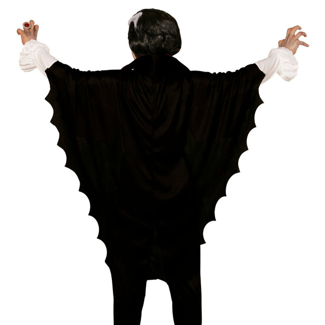 Vampier Cape Zwart Kind 1,58m van Widmann koop je bij Partywinkel