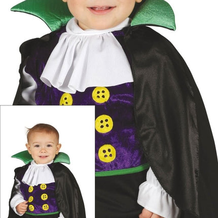 Vampier Halloween Kostuum Baby Zwart van Fiestas Guirca koop je bij Partywinkel