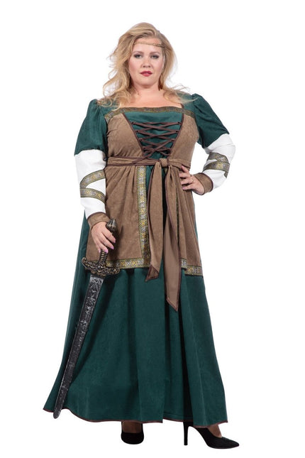Viking Jurk Groen - Partywinkel - 8720059065769