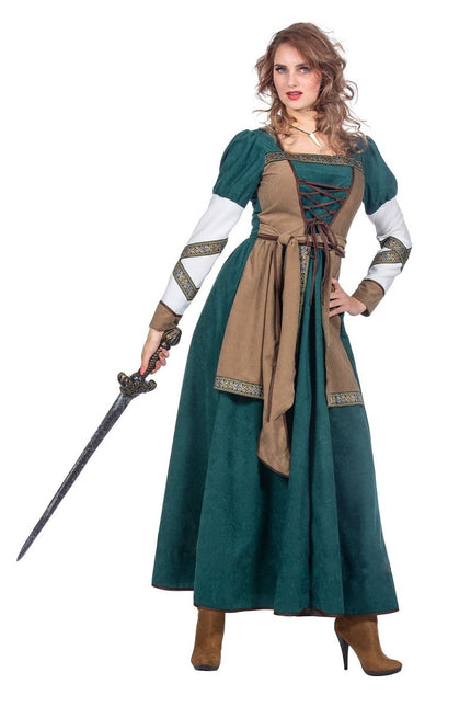 Viking Jurk Groen - Partywinkel - 8720059065769