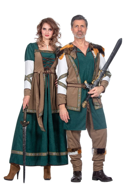 Viking Jurk Groen - Partywinkel - 8720059065769
