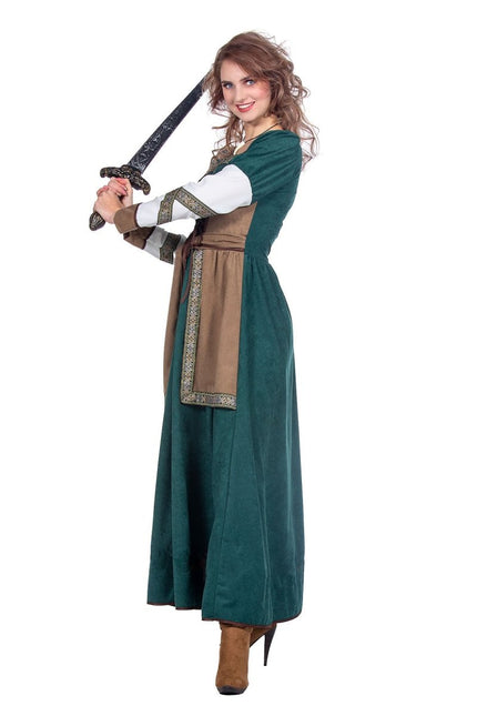 Viking Jurk Groen - Partywinkel - 8720059065769