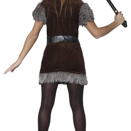 Viking Kostuum Bruin Grijs Dames van Fiestas Guirca koop je bij Partywinkel