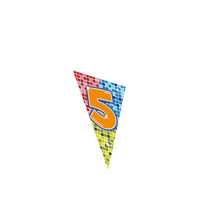 Vlag XL 5 Jaar - Partywinkel - 8714572607056