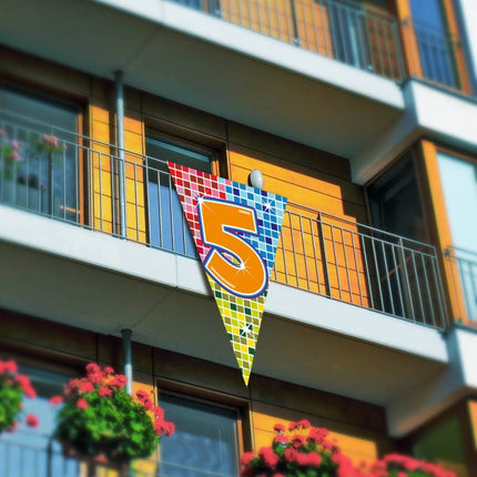 Vlag XL 5 Jaar - Partywinkel - 8714572607056
