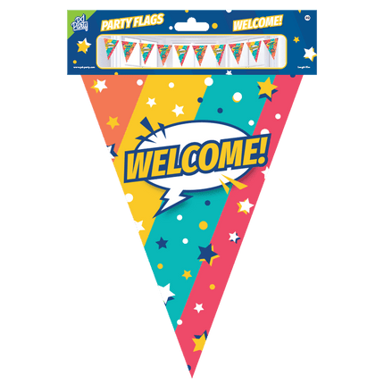 Vlaggenlijn Welcome 10m van Paper Dreams koop je bij Partywinkel