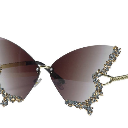 Vlinder Bril Bruin - Partywinkel - 8720059076116