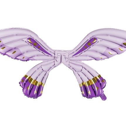 Vlinder Helium Ballon Paars Leeg 50cm van Partydeco koop je bij Partywinkel