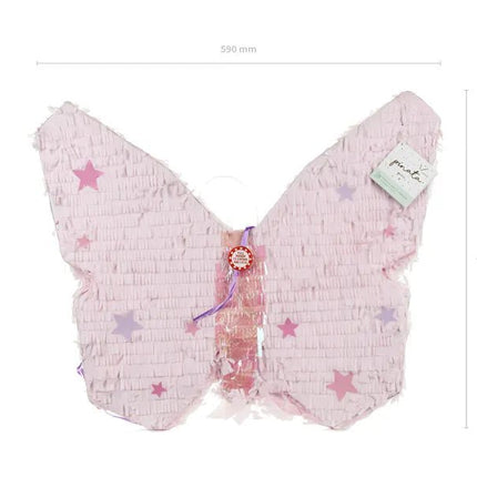 Vlinder Pinata Roze 58cm van Partydeco koop je bij Partywinkel