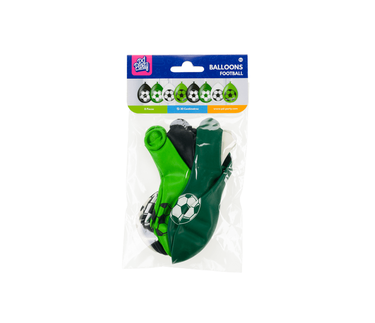 Voetbal Ballonnen Groen 30cm 8st van Paper Dreams koop je bij Partywinkel