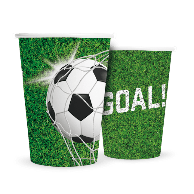 Voetbal Bekers Goal! 210ml 8st van WeFiesta koop je bij Partywinkel